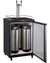 Two Faucet Commercial Grade Digital Cold Brew Coffee Kegerator - Black Cabinet with Stainless Steel Door