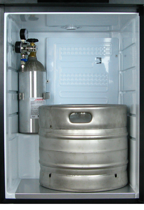 24" Wide Triple Tap Stainless Steel Kegerator