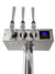 Kegco HK38-HDT-3SS Triple Faucet Commercial Built-In Hot Draft ® Tap Coffee Keg Dispenser - All Stainless Steel