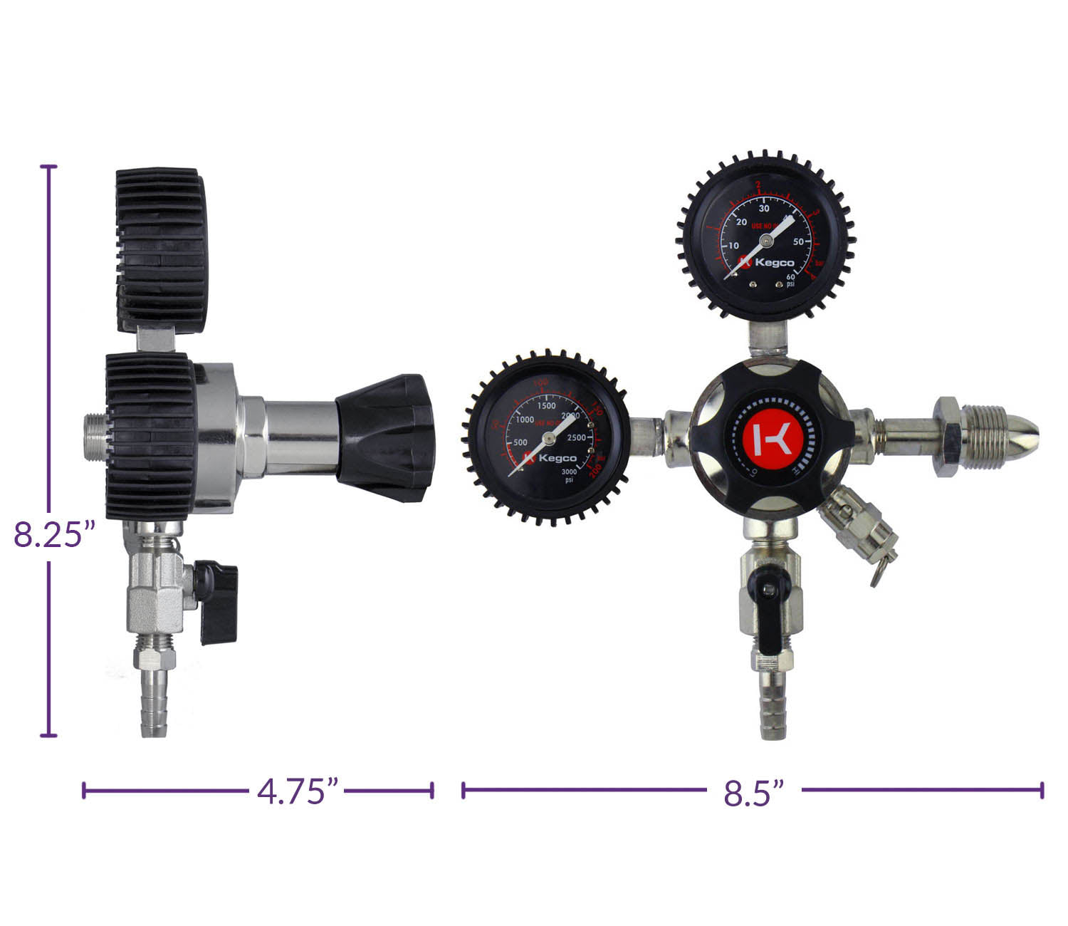 Elite Series Double Gauge Nitrogen Regulator