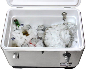 Stainless Steel Single Tap 54 Qt. Beer Jockey Box with Side Mounted Faucet