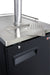 24" Wide Single Tap Commercial Black Kegerator with Kit