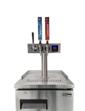 Kegco XCK-HDT-3S ® Triple Faucet Commercial Kegerator Hot Draft ® Tap Coffee Keg Dispenser - Stainless Steel