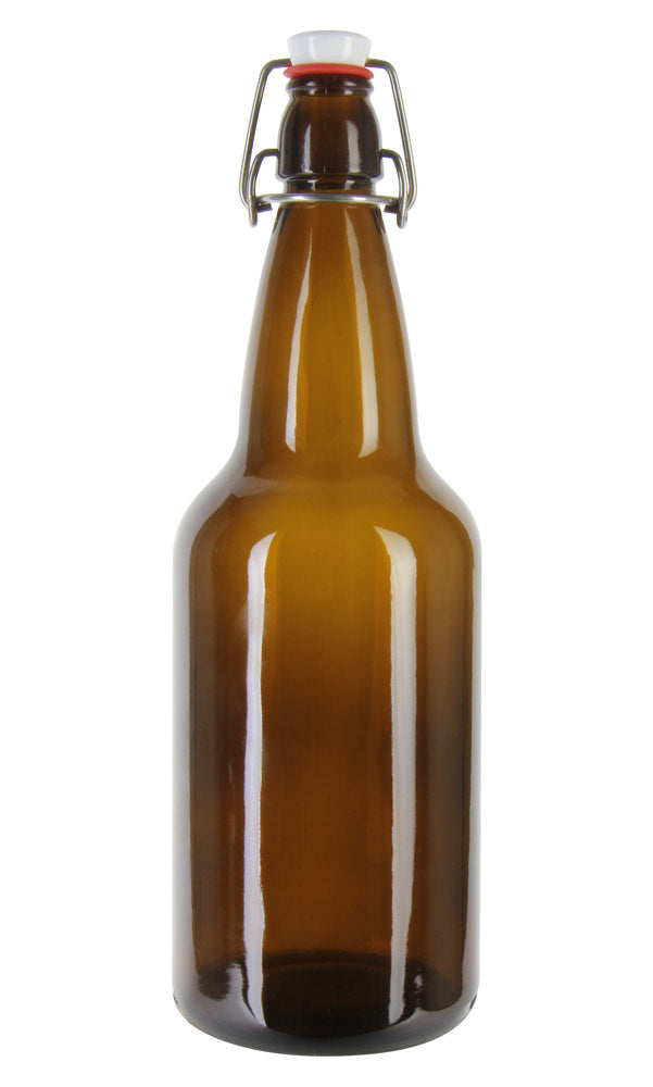EZ Cap 500ml Flip-Top Home Brew Beer Bottles - Amber (Set of 6)