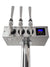 Kegco XCK-HDT-2448S Triple Faucet Commercial Hot Draft &reg; Tap Coffee Keg Dispenser - Stainless Steel